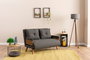 Atelier Del Sofa Cosmo Sofá-Cama de 2 Plazas - Gris oscuro